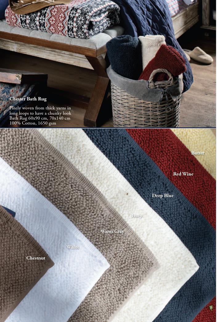 картинка "Chester"    Банный коврик из турецкого длинноволокнистого хлопка  от магазина Textile House